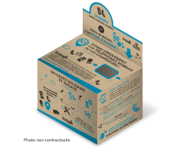 Box Vieux GSM pour la collecte le éemploi et le recyclage des vieux téléphones