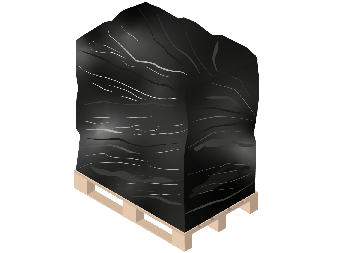 Palette filmée