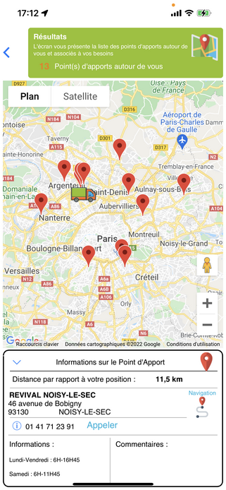 IDepose interface carte