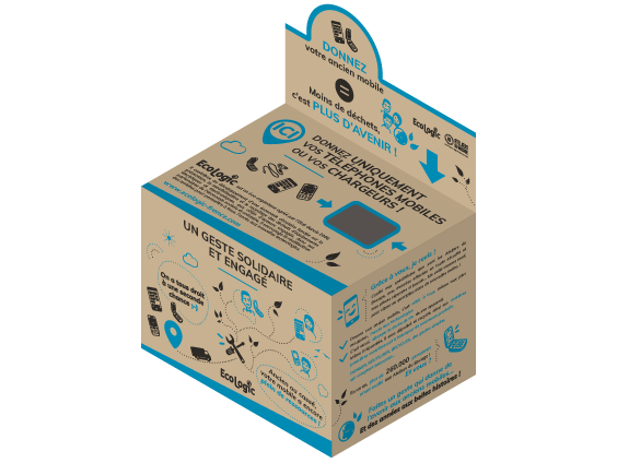 GSM Box pour la collecte, le réemploi et le recyclage des vieux téléphones